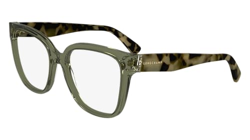 Longchamp Unisex LO2745 Sunglasses, 311 Transparent Olive/Havana, 54 im Sale