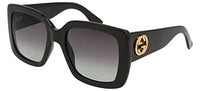 Thumbnail for GUCCI Womens GG0141SN Sunglasses, Black-Black-Grey, 53 im Sale