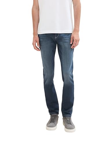 TOM TAILOR Herren 1037638 Josh Regular Slim Jeans mit Stretch, 10170-blue Black Denim, 32/34 im Sale