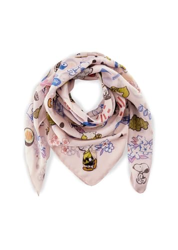 CODELLO Damen Peanuts™ Tuch aus recyceltem Polyester mit Snoopy & Co. im Sale