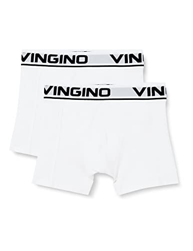 Vingino Jungen Boys (2-Pack) Boxer Shorts, Real White, 12 Jahre EU im Sale