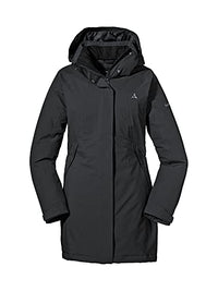 Thumbnail for Schöffel Damen Insulated Jacket Bastianisee L, funktionale Winterjacke mit abnehmbarer Kapuze, wasserdichte und windabweisende Outdoor Jacke mit 4-Wege-Stretch, black, 38 im Sale