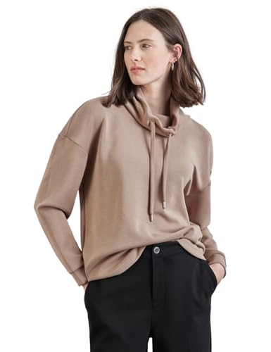 STREET ONE Damen A322120 Shirt Im Silk Look, Rich Mocha, 46 EU im Sale