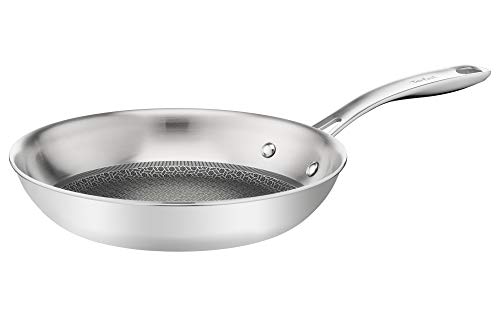 Tefal E49704 Eternal Mesh Frying Pan | 24 cm | with scratch-resistant mesh coating | PFOA-free | suitable for all hob types, including induction | Stainless steel on sale