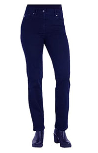 Thumbnail for Zerres Style CORA, stretchige Jeans, Gerade geschnittenes Bein mit Strass auf Gesäßtaschen Farbe Dunkelgrau im Sale