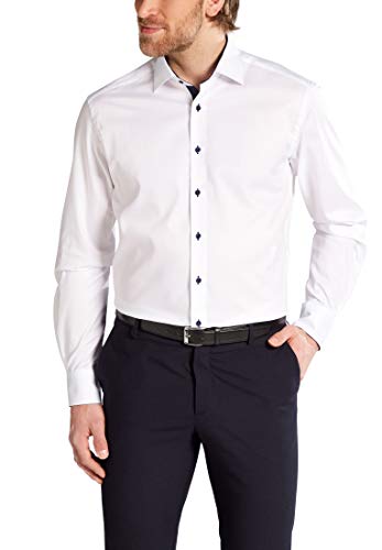 ETERNA Modern Fit Hemd extra Langer Arm Oxford weiß im Sale