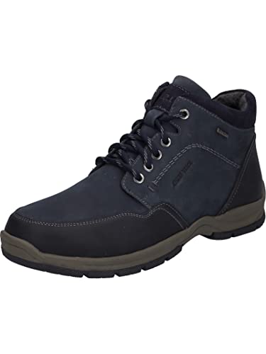 Josef Seibel Herren Schnürstiefel Lenny 52,Weite K (Extra weit),Wechselfußbett,wasserdicht,uebergangsstiefel,Blau (Ocean-Kombi),44 EU im Sale