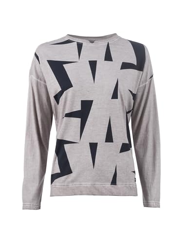 s'questo Shirt 1/1 Langarmshirt, sportlich, Rundhalsausschnitt mit V-Detail, modern Platinum Grey Soquesto Kollektion Sweet Soul im Sale