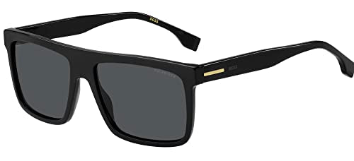 BOSS Sunglasses 1440/S MATTE BLACK/GREY SHADED 59/17/150 Men's Glasses on Sale