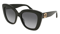 Thumbnail for GUCCI Womens GG0327S Sunglasses, Black-Black-Grey, 52