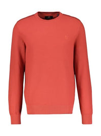 Thumbnail for LERROS Herren Perlmuster Strickpullover mit Rundhalsausschnitt deep Coral red im Sale