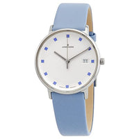 Thumbnail for JUNGHANS Damenuhr Form Damen Lederband blau 47/4055.00 im Sale