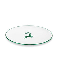 Thumbnail for GMUNDNER KERAMIK oval plate size: l= 28 cm xw= 21 cm xh= 2.3 cm green deer tableware, handmade in Austria