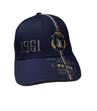 Thumbnail for Aeronautica Militare HA1149 Tricolori Men's Cap with Visor, Baseball, Blue, One Size on Sale