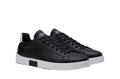 Replay Herren Gmz3p .000.c0014l Sneaker, Black White 008, EU im Sale