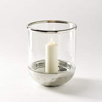 Thumbnail for Lantern polished steel with glass 22 x 28 cm