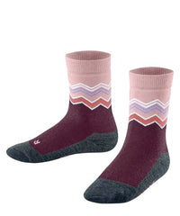 Thumbnail for FALKE Unisex Kinder Active Sporty Zigzag K SO Baumwolle Wolle Rutschhemmende Noppen 1 Paar Stoppersocken, Grün (PEA Soup 7494), 19-22 im Sale
