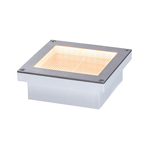 Paulmann 94724 LED Solar Bodeneinbauleuchte Aron Bewegungsmelder insektenfreundlich IP67 100x100mm 2200K 0,5W 25lm Weiß eckig Edelstahl, Kunststoff im Sale