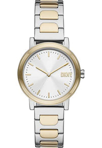 Thumbnail for DKNY Damenuhren Soho D, Dreizeigeruhrwerk, 34mm 2Tone Edelstahlgehäuse mit Edelstahlarmband, NY6621 im Sale