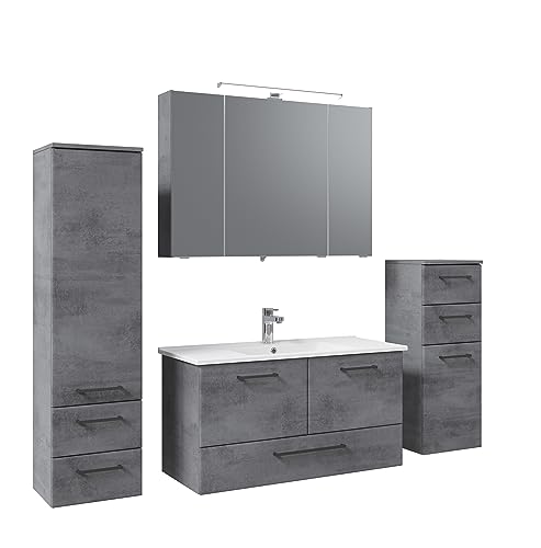 Pelipal bathroom furniture set, oxide dark grey, 200 x 105 x 46 cm on sale