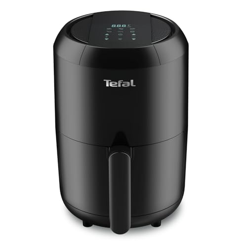 Tefal EY3018 Heißluftfritteuse Easy Fry Compact | Air Fryer für 1-2 Personen | Kapazität: 1,6 | 6 automatische Programme | Digitales Display | energiesparend | gesunde Friteuse ohne Öl | Schwarz im Sale