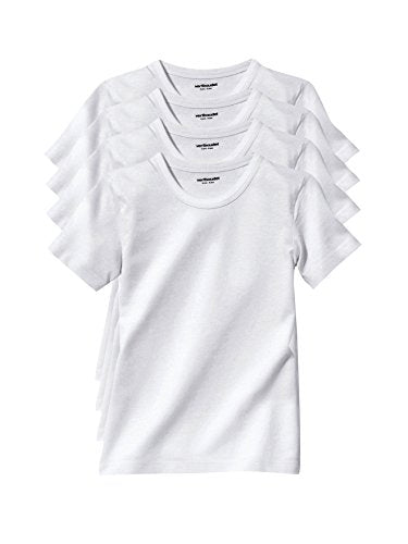 Vertbaudet 4er-Pack T-Shirts für Kinder weiß 116 im Sale
