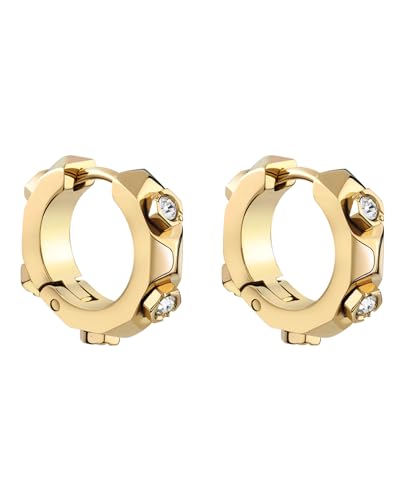 Philipp Plein Damen Ohrringe Creolen Edelstahl IP Gold THE PLEIN CUFF PJ1EA25EU im Sale