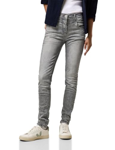 CECIL Damen B378099 Jeans Slim Fit, mid Blue wash, 36W x 30 im Sale