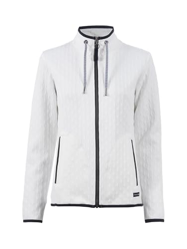s'questo Sweatjacke Sweatjacke,sportlich, Jaquard-Optik, Stehkragen Offwhite Soquesto Kollektion True Love im Sale