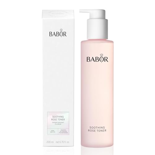 BABOR Cleansing Soothing Rose Toner für jede Haut, Gesichtswasser zur täglichen Gesichtsreinigung, Mit Rosenduft, Ohne Alkohol, Vegane Formel, Rose Toning Essence, 1 x 200 ml im Sale