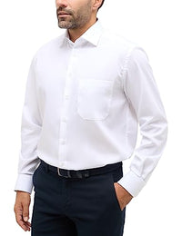 Thumbnail for ETERNA Comfort Fit Hemd Langarm New Kent Kragen Popeline weiß im Sale