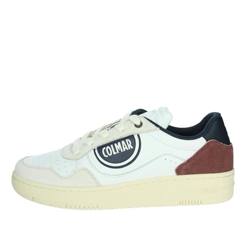 Colmar Austin 034 Master Herren-Sneakers aus weißem Wildleder, Weiß, EU im Sale