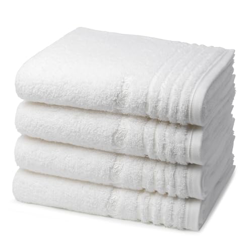 Vossen - Vienna Style Supersoft - 4 X Handtuch - Im Set - Baumwolle - extrem flauschig (50 X 100cm Weiß) im Sale