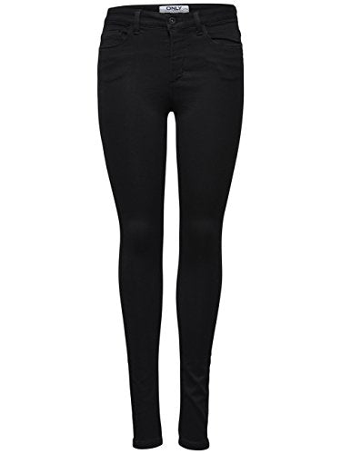 ONLY Women's Onlroyal High Sk Pim600 Noos 15093134 Jeans, Black, on Sale
