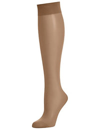 Thumbnail for Wolford Damen Individual 10 Knee-Highs Kniestrümpfe, 10 DEN, Beige (Caramel 4004), Medium im Sale