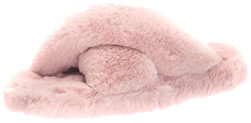 Ted Baker Women's Wfp-lopply-Faux Fur Cross Over Slipper Slippers, Light Grey, EU on sale