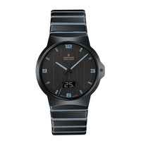 Thumbnail for JUNGHANS Radio-Controlled Solar Men's Watch Force Mega Solar Ceramic/Ice Blue 18/1400.44 on Sale