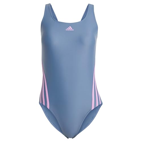 adidas Damen 3 Stripes Swimsuit Badeanzug, preloved Ink/preloved Purple, im Sale
