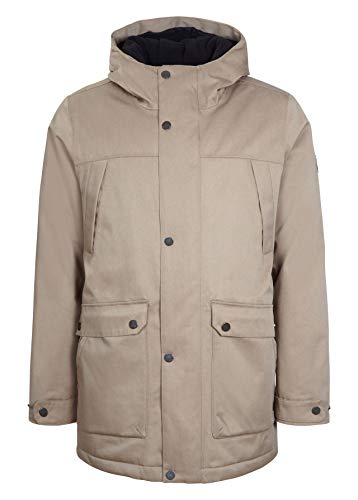 ELKLINE Herren Winterparka Instinct | Winterjacke halblang | wasserdicht Winddicht Kapuze, Farbe:Khaki, im Sale