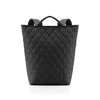 Thumbnail for reisenthel shopper-backpack rhombus black - urbaner und stylischer Rucksack, Laptopfach, modernes Design, Couleur:rhombus black im Sale