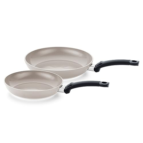 Fissler Ceratal Classic pan set / 2-piece, aluminum pan, ceramic-coated (24+28 cm) Ceramic frying pan non-stick – induction on sale