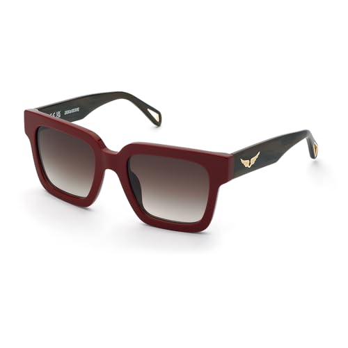 Zadig &amp; Voltaire Women's Szv420 Sunglasses, Shiny, Full Red, 52/21/140 on Sale