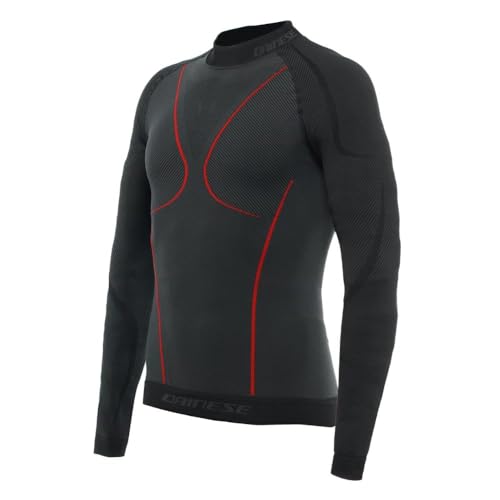 Dainese Men's 2050000000m_8051019700223 Thermo-Ski-Trikot, atmungsaktive Langarm-Basisschicht, Schwarz/Rot, im Sale
