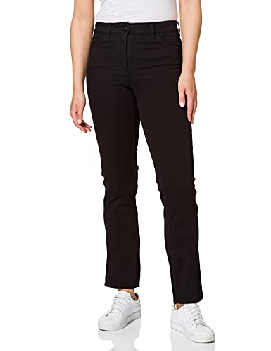 GERRY WEBER Edition Damen 92307-67930 Straight Jeans, Schwarz (Black Black Denim 12800), 34 (Herstellergröße: 34R) im Sale