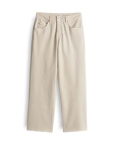 OPUS Damen Wide | Wide Cropped Jeans MOMITO Color aus stretchigem Baumwoll Mix Natural Glaze, L26 im Sale