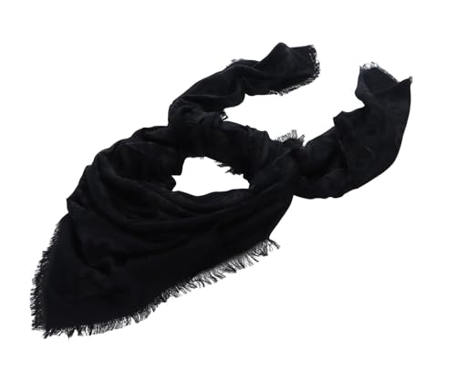 GUESS Eliette Logo Kefiah Scarf 135X135 Coal Logo im Sale