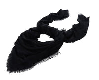 Thumbnail for GUESS Eliette Logo Kefiah Scarf 135X135 Coal Logo im Sale