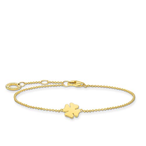 Thomas Sabo Armband Kleeblatt gold vergoldetes Silber A1990-413-39-L19V im Sale