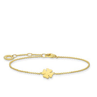 Thumbnail for Thomas Sabo Armband Kleeblatt gold vergoldetes Silber A1990-413-39-L19V im Sale