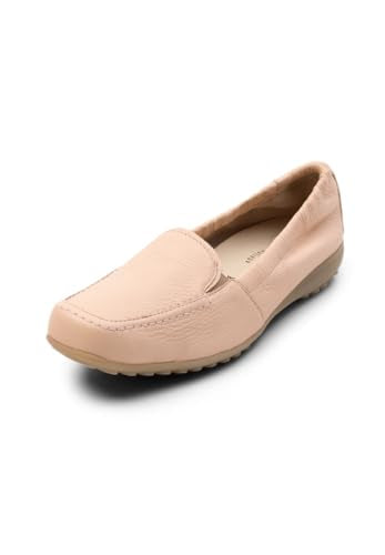 VITAFORM Mokassins Damen Leder Weite H - Bequeme und Elegante Damen Schuhe - Leichte Slipper aus italienischem Hirschleder pink/Rose 40 im Sale